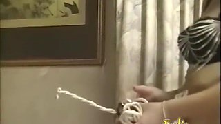 Lusty Redhead Slut Ties Her Man Down And Pleasures His Cock