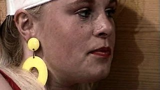 Blonde teen fucked hardcore in this free video