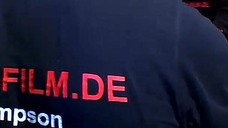 Ggg John Thompson - Blonde Bombshell Gangbanged Live on Stage