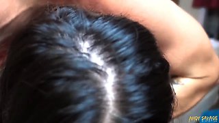 19 year old Chinese girl dominated Close up reactions