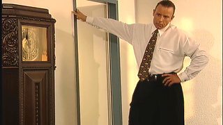 Office Blonde Deepthroats Fat Coworker Cock