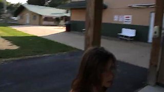MILF Candi Annie Outdoor Fuck & Cum Swallow at Campground
