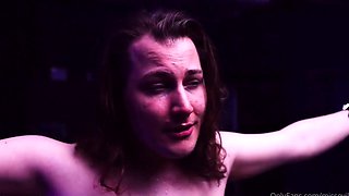 Pitiful slave humiliated and punished in femdom threesome