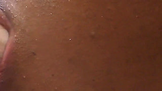 Black Mouth Fucked by White Cock and Cum in Mouth Swallow