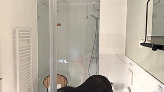 Sexy and Hot Slim College Girl Takes Her Panties off to Flash Tight Shaved Pussy Under Her Skirt