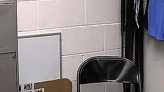 Hot Teen Was Craving Free Food, but the Security Guard Was Craving a Creampie