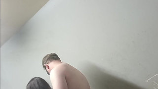 Step Daddy Fucks Black Step Daughter Standing Position Make Her Go on Her Knees Suck Cock and Fuck Her Doggystyle