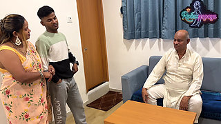 The stepson got married and brought his wife home, then he had sex in front of his stepfather and the stepfather watched it all.