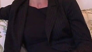 Amateur naughty old French cougar whore rimming and banging a huge young cock