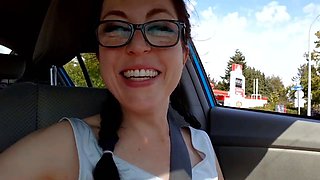 Public Masturbation: Inserting a Tampon While Driving