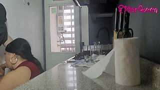 Stepmon in Kitchen - Video for Fans - BBW Stepmom MILF Stepson