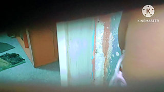 Huge boobs girl bathing and seducing her step brother when she came to know he is peeking her