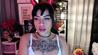 Blonde tight pussy babe solo toy fun in glamour masturbation