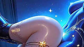 Lustrender: Mystic Pregnant Pissing Rooftop Neon Dominatrix - Ai Video