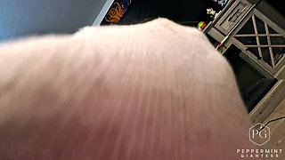 Tiny POV: Shoe-bound Tiny Gets the Full Giantess Treatment Socked, Sniffed, Sole-crushed & Swallowed