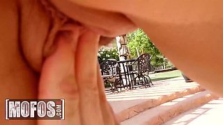MOFOS - Alison Tyler Shows Her Pierced Pussy Then Gets Her Perfect Tits Covered In Cum