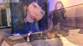 Gagged and Ridden in a Latex Sack with Mistress Patricia