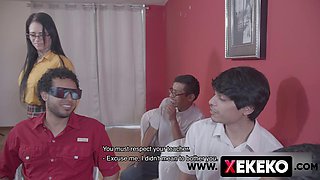 Horny Milf Teacher Fulfills Her Fantasy Of Fucking Her Students In Class - Aiden Ashley