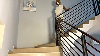 Lit Coming From a House Party Couldnt Help It and Fuck Myself on the Staircase