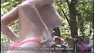 Wild Bikini Contest Turns Crazy at Nudes A Poppin Outdoor Event