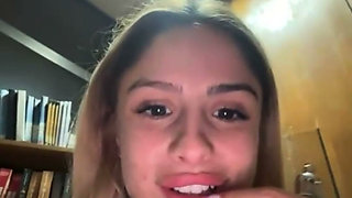 18 Year Old Italian Webcam Star Blonde Has Sex with Her University Professor in the Library for a Passing Grade