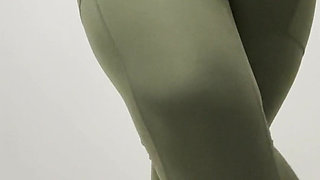 Desperate for Pee Pissing My Pants in Nylon Leggings