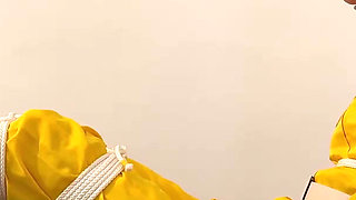 April O'neil Barefoot and Tickled