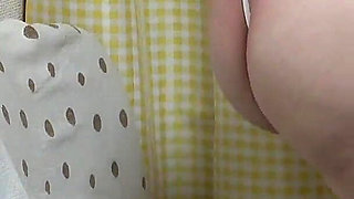 No Bra P.e. Uniform Top and Thong Leotard, Thighs, Legs, Wedgie, Boobs, Camel Toes, View Skinny Japanese From Under the Table