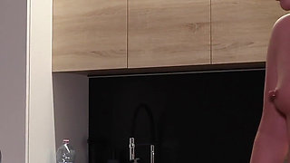 Naughty Blonde's Special Golden Lemonade - Kitchen Pee Fetish & Watersports