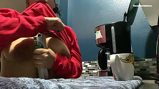 POV MILF Asmr Grinding Coffee Beans Topless