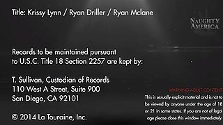 Krissy Lynn Tearing up 2 Jizz-shotguns In A Bed 3 way