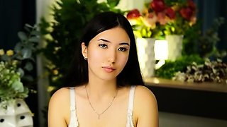 Softcore solo with cute asian chick Akane Ozora