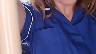 Naughty Nurse Catches You Peeking and Invites You to Fuck Her