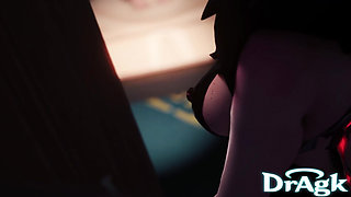 Signora and Arlecchino Sex Party Fatui Office 3D Genshin Impact Porn Group Sex