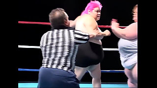 Crazy Wrestling Between Huge Fat Bitches