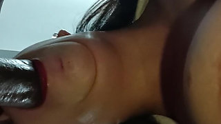 I texted the Wife of my Friend to go to my place and she Suck my Cock again she is so Hot