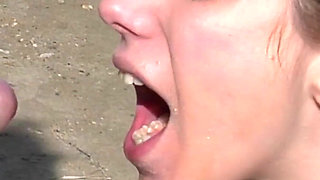 Piss Swallow and Fuck Sweet Girl and Old Man