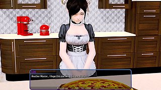 Innocent girl, wood, harem hotel game