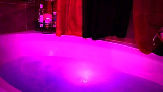 Glamour babe with big boobs masturbates in lingerie