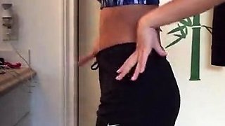 Filipina college gf Zoie spied in the bathroom.