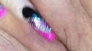 Busty Blonde Granny Fingers Herself to Explosive Orgasm