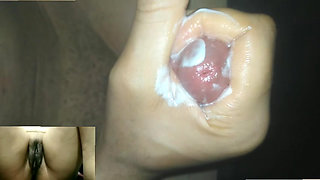 Girls Masturbate on a video call