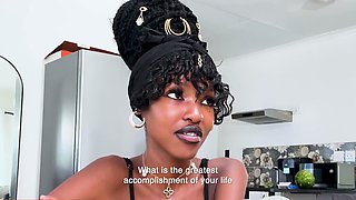 Faithful EBONY TEEN let her BOYFRIEND down for my raw cock