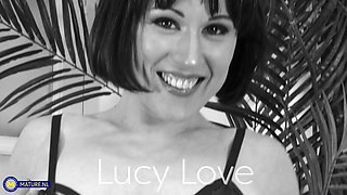 Small Tits, Large Nippled Stepmom Lucy Love Masturbates With Her Big Toys Until She Climaxes