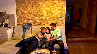 Cuckold, Wife Fucks Guy with a Small Dick, Cum in Mouth 2 Times