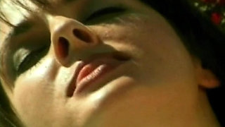 Platinum big boobed pornstars sharing dildo by the pool