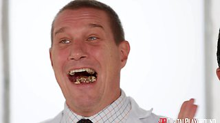 Danny D's Office Seduction Sparks a Slim European Fantasy