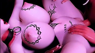 Bigboobs Neural Goddess in Thicc Form - 3D Animation Hentai