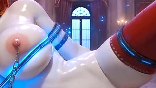 3D Hentai Cowgirl Doll - Smart Ropes Control & Float Ahegao