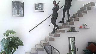Pleasure with My Latex Slave, T1 Living Furniture - Alex Latex